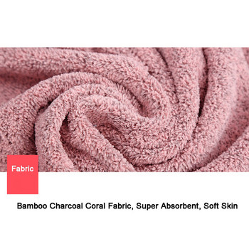 70x140 см бамбукова въглен коралова кадифена кърпа за баня за възрастни мека абсорбираща кърпа от микрофибърна тъкан домакинска кърпа за баня