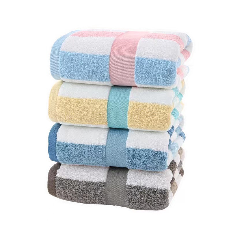 1 buc prosop de baie mare, cu dungi colorate, din bumbac, prosoape de baie de lux, foarte absorbante, cu uscare rapidă, prosop de plajă Pareo pentru adulți