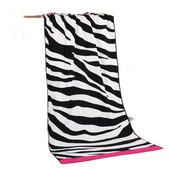 Prosop cu model zebră Activitate de imprimare din microfibră Prosop de plajă Păr Super Moale Apă 70*140 Cm Moale
