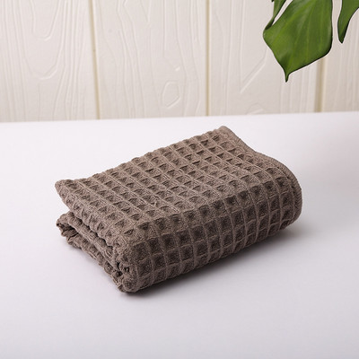 Mosodo Waffle Cotton Vonios rankšluosčiai Minkštas mikropluošto plaukų džiovinimo rankšluostis vonios kambariui Dušo įvyniojimas skalbimo šluoste plaukimo paplūdimyje Cover up