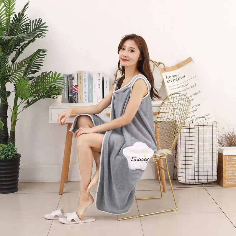 Hordható szuperfinom szálas fürdőköpeny női zuhany puha női fürdőlepedő felnőtteknek otthoni textil fürdőlepedők fürdőszoba