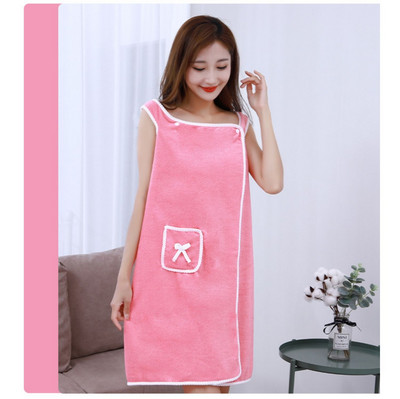 Coral Velvet vannirätik seelik Bow Sling hommikumantel pehme paks imav suur rätik