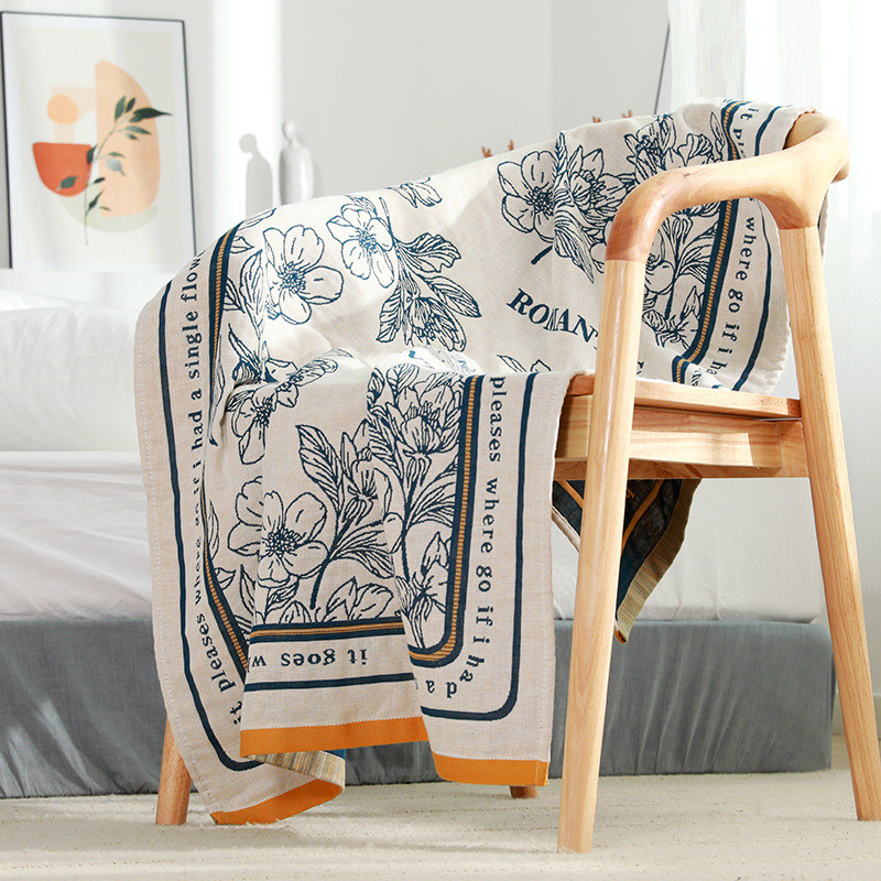 Luxus strandtörölköző utazási törölköző puha pamut muszlin nagy fürdőlepedő nedvszívó törölköző virágos gyerek takaró ingyenes kiszállítás