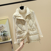 Trijų spalvų moteriška liemenė su kišene