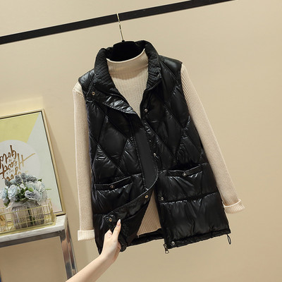 Trijų spalvų moteriška liemenė su kišene