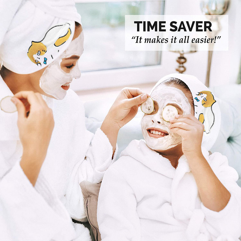 Hajtörölköző pakolás és fürdőköpeny szett, mikroszálas törölköző aranyos macska puha polár frottír fürdőtakaróval nőknek és gyereklányoknak