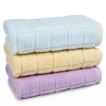 Хавлиена кърпа за лице от чист памук за възрастни Домашна карирана кърпа за баня Спортна памучна кърпа Дебела мека абсорбираща кърпа 34x75 cm 1PC/2PCS