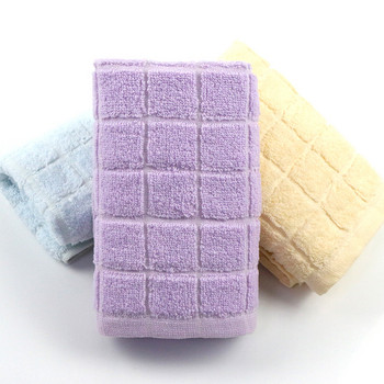 Хавлиена кърпа за лице от чист памук за възрастни Домашна карирана кърпа за баня Спортна памучна кърпа Дебела мека абсорбираща кърпа 34x75 cm 1PC/2PCS