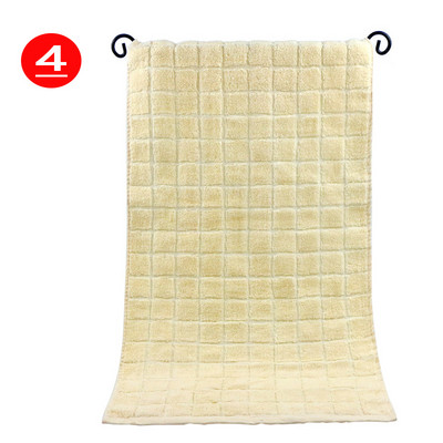 Grynos medvilnės suaugusiųjų veido rankšluostis Namų languotas vonios kambarys Sportinis medvilninis rankšluostis Storas minkštas sugeriantis rankšluostis 34x75 cm 1vnt/2vnt