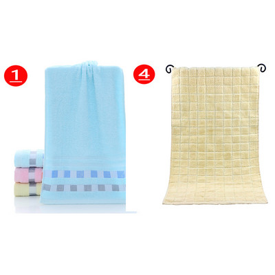 Grynos medvilnės suaugusiųjų veido rankšluostis Namų languotas vonios kambarys Sportinis medvilninis rankšluostis Storas minkštas sugeriantis rankšluostis 34x75 cm 1vnt/2vnt