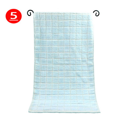 Grynos medvilnės suaugusiųjų veido rankšluostis Namų languotas vonios kambarys Sportinis medvilninis rankšluostis Storas minkštas sugeriantis rankšluostis 34x75 cm 1vnt/2vnt