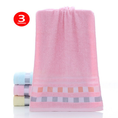 Grynos medvilnės suaugusiųjų veido rankšluostis Namų languotas vonios kambarys Sportinis medvilninis rankšluostis Storas minkštas sugeriantis rankšluostis 34x75 cm 1vnt/2vnt