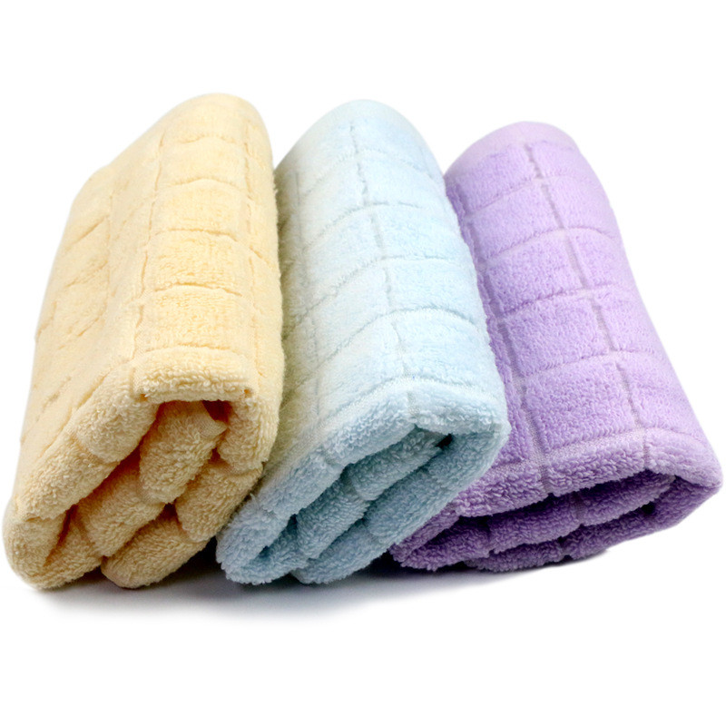 Grynos medvilnės suaugusiųjų veido rankšluostis Namų languotas vonios kambarys Sportinis medvilninis rankšluostis Storas minkštas sugeriantis rankšluostis 34x75 cm 1vnt/2vnt