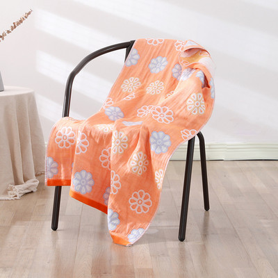 Cusack Bohemian gėlių minkštas medvilninis marlės rankšluostis 70*140 moterims, suaugusiems, vonios kambarys paplūdimyje Aukštos kokybės nemokamas pristatymas