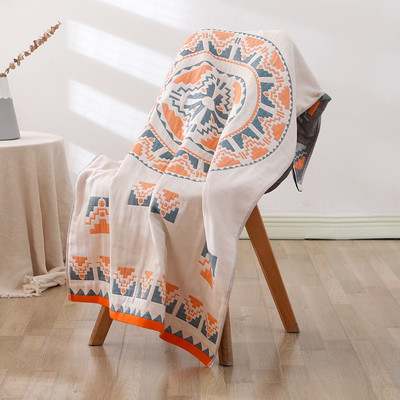 Cusack Bohemian gėlių minkštas medvilninis marlės rankšluostis 70*140 moterims, suaugusiems, vonios kambarys paplūdimyje Aukštos kokybės nemokamas pristatymas