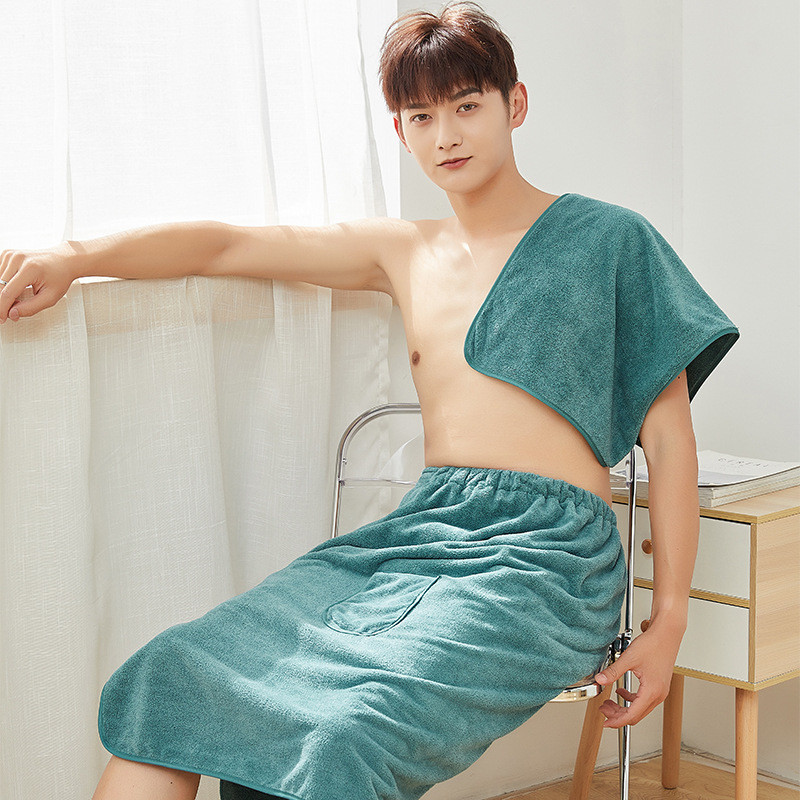 1 rinkinys Vyriškas vonios rankšluostis maudymosi paplūdimio rankšluosčiai Minkšti namams Vonios rankšluosčiai Vyriškas chalatas Tekstilė