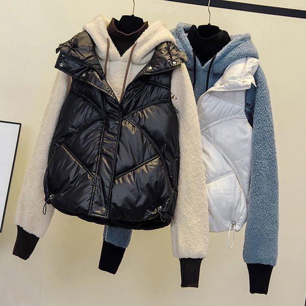 Γυναικείο casual γιλέκο με λάστιχο και φερμουάρ