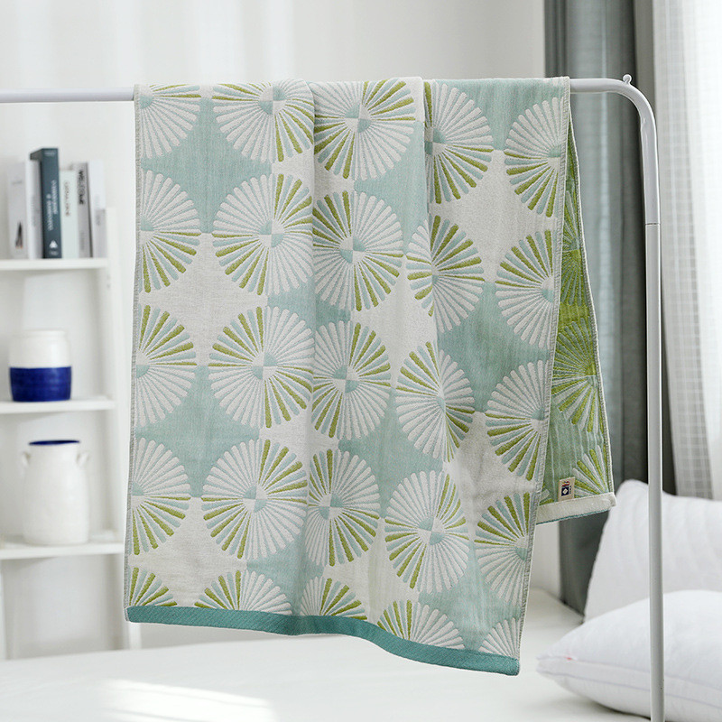 Bumbac care absoarbe apă pentru adulți împachetări de plajă, tifon, prosop de duș pentru baie, cu patru straturi, decorațiuni interioare