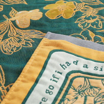 80*160 см флорален стил 100% памучна кърпа за баня Уплътнена абсорбираща голяма плажна кърпа Мека домашна дамска цветна кърпа за баня Баня