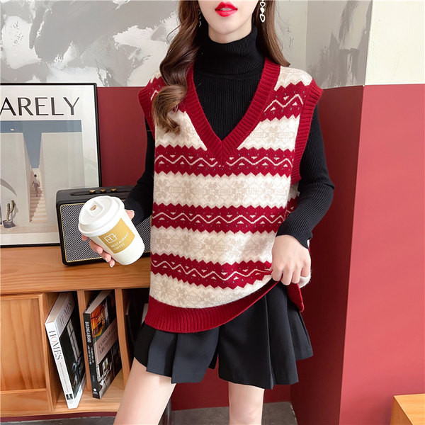 Ženski ležerni prsluk s V izrezom