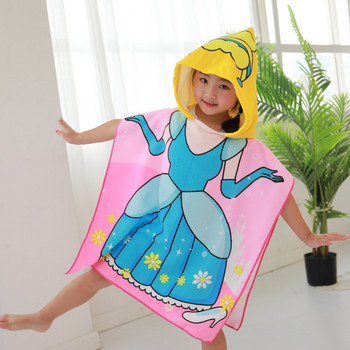 Нов моден кашон Бебешки кърпи с качулка Детски микрофибърен халат за баня Хавлиена кърпа Одеяло за бебета Неонатални деца Kinderen Handdoeken
