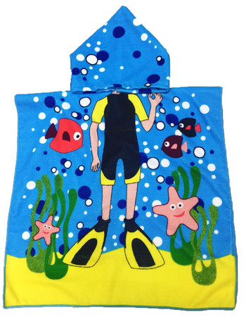 Нов моден кашон Бебешки кърпи с качулка Детски микрофибърен халат за баня Хавлиена кърпа Одеяло за бебета Неонатални деца Kinderen Handdoeken