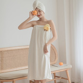 Simpatičan crtani ručnik za kupanje koji se brzo suši Nosivi elastični čičak SPA Salon ogrtač za kupanje Vodoupijajući ženski ručnik za kosu za umotavanje tijela