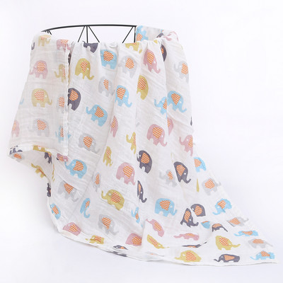 Babapólyás csecsemők bőrbarát muszlin babatakaró fürdőlepedők újszülöttek számára