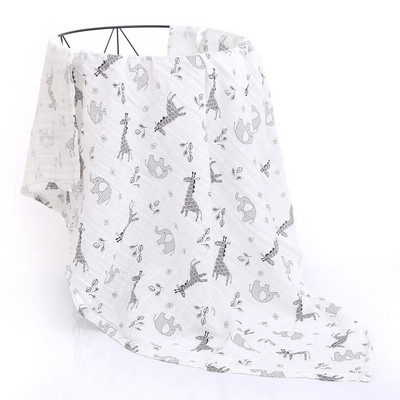 Babapólyás csecsemők bőrbarát muszlin babatakaró fürdőlepedők újszülöttek számára