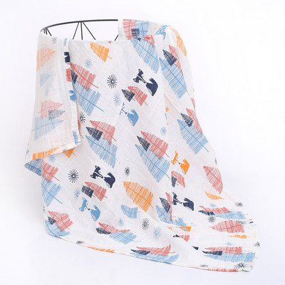 Babapólyás csecsemők bőrbarát muszlin babatakaró fürdőlepedők újszülöttek számára