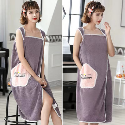 Nosivi ručnik za kupanje Ručnici od finih vlakana Mekani i upijajući Chic ručnik za jesen Hotelski kućni darovi za kupaonicu Ženski ogrtač