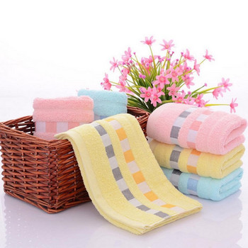 34*74 см Едноцветни кърпи за лице за възрастни Абсорбираща памучна мека кърпа за баня Домашни пътувания Фитнес зала Кърпи за баня Подарък