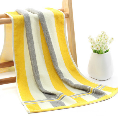 Cotton Color Stripe Long Travel Hotel Nakvynės namai Nešiojama skalbimo servetėlė treniruoklių salė Joga Bėgimas Didelis Rankšluostis Paplūdimyje Vonios rankšluosčiai Dovana mėgėjams