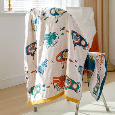 Prosop de baie din tifon din bumbac cu patru straturi pentru adulți, care absoarbe apa de uz casnic, prosoape de baie foarte mari, prosoape de plajă în aer liber