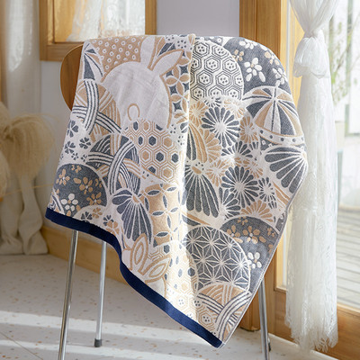 Prosop de baie din tifon din bumbac cu patru straturi pentru adulți, care absoarbe apa de uz casnic, prosoape de baie foarte mari, prosoape de plajă în aer liber