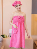 „Soft Magic“ nešiojamas moteriškas dušo rankšluostis Madinga elegantiška greitai džiūstanti „Bowknot“ vonios suknelė SPA apvyniojama kūną sugeriantis rankšluostis