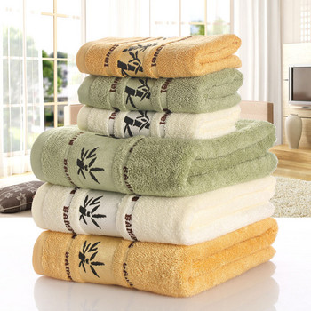 Комплект кърпи от бамбукови влакна Домашни кърпи за баня за възрастни Дебела абсорбираща кърпа за лице, луксозни кърпи за баня