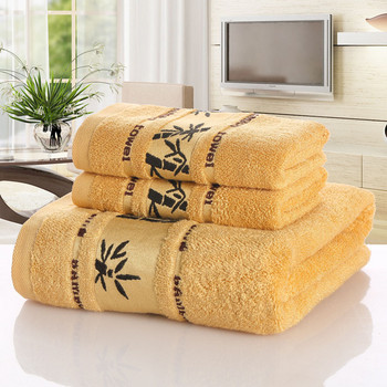 Комплект кърпи от бамбукови влакна Домашни кърпи за баня за възрастни Дебела абсорбираща кърпа за лице, луксозни кърпи за баня