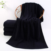 Uued tahked mustad puuvillased näorätikud käterätikud vannirätikud täiskasvanutele rannarätik hotell 70*140cm 35*75cm 1tk kõrge kvaliteediga