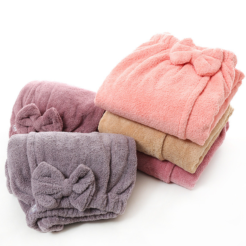 Vieno dydžio koralinis aksominis vamzdelis Vonios dušo rankšluosčiai Moterims Vonios Mikropluošto Paprastas rankšluosčių sijonas Sausiems plaukams Kepurė Toalla Serviette De Plage