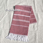 Prosop de plajă turcesc din bumbac pentru înot, spa, duș, ușor, portabil, super absorbant, pentru piscină, sală, picnic, 100 x 180 cm