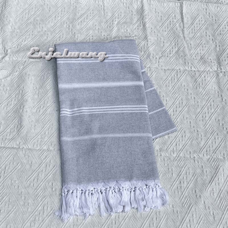 Prosop de plajă turcesc din bumbac pentru înot, spa, duș, ușor, portabil, super absorbant, pentru piscină, sală, picnic, 100 x 180 cm