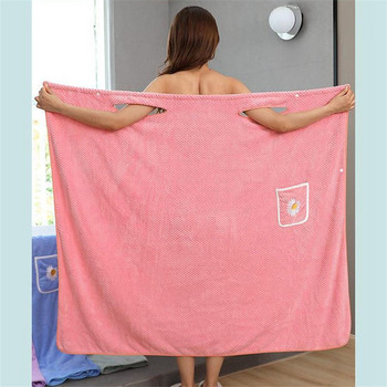 Плюс размер Супер дълга голяма кърпа за баня Мек халат за баня от микрофибър, подходящ за носене, жени Miraculous Beach Spa кърпи за баня Бързосъхнеща