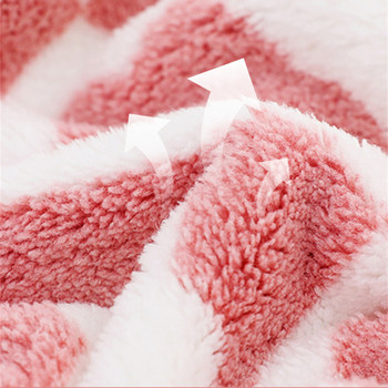 Сладка карирана кърпа с цветя от микрофибър Хавлиена кърпа за баня Меки кърпи за лице Плажна кърпа за абсорбиране/70*140CM Комплект кърпи за коса и лице
