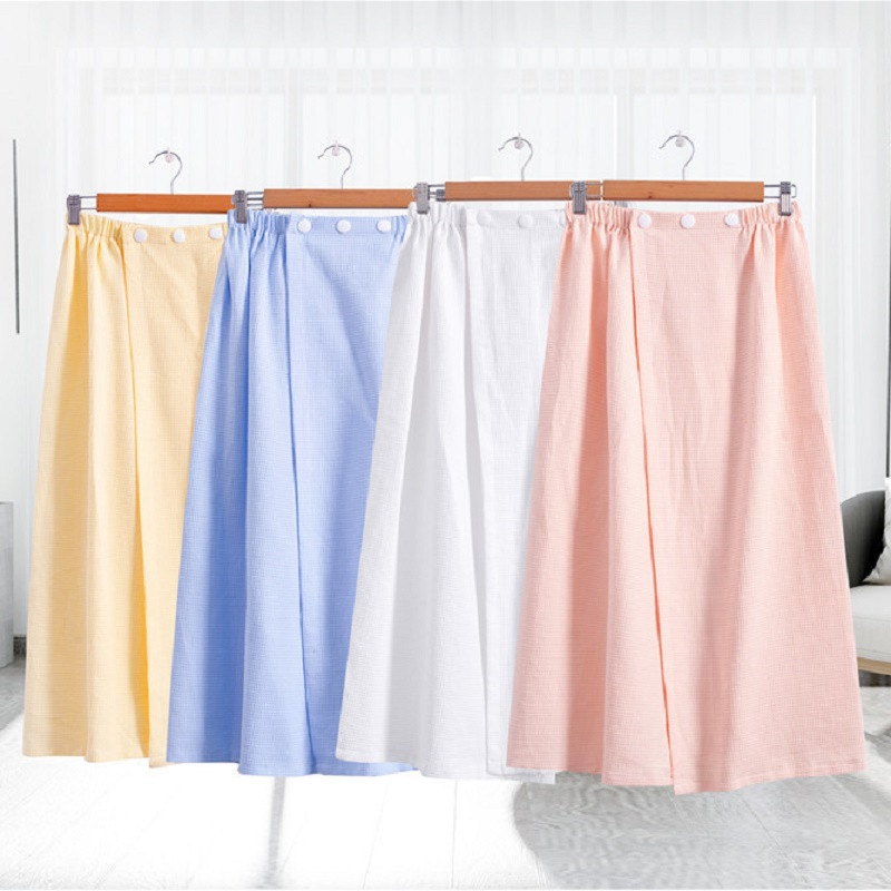 Nešiojami vafliniai medvilniniai rankšluosčiai vonios rankšluosčiai, sijonai, sijonai Namai Viešbutis vonia, suknelė, dušas, sauna, SPA, chalatas, baseinas, paplūdimio rankšluostis 140x80 cm