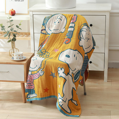 Petoslojni ručnik od pamučne gaze, muškarci, žene, djeca, djeca, kupaonski ručnik 80*160 sa crtanim životinjama i cvijećem za kupaonicu Besplatna dostava