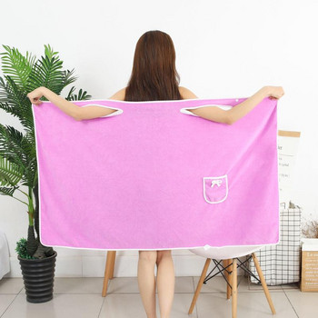 Домашни халати за носене Дамски микрофибърни меки и щадящи кожата абсорбиращи кърпи за баня Домашен текстил Кърпи за сауна в банята