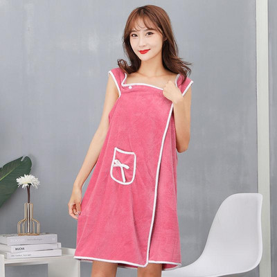 Buitiniai dėvimi chalatai Moteriški Mikropluošto minkšti ir nekenksmingi odai Sugeriantys rankšluosčiai Namų tekstilė Vonios kambario Saunos rankšluosčiai