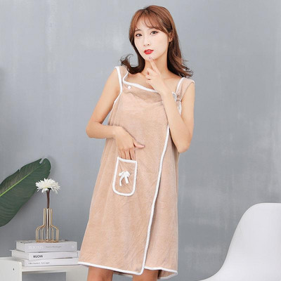 Buitiniai dėvimi chalatai Moteriški Mikropluošto minkšti ir nekenksmingi odai Sugeriantys rankšluosčiai Namų tekstilė Vonios kambario Saunos rankšluosčiai