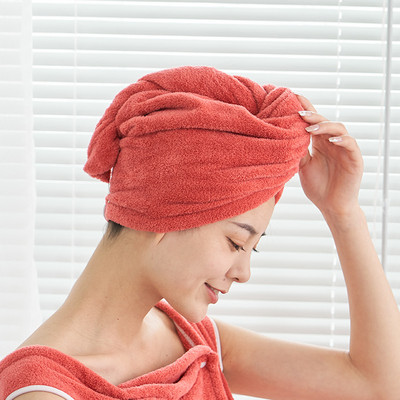 Prosop de păr moale din microfibră pentru fete, super absorbant, cu uscare rapidă, șapcă de duș magică pentru femei, pentru baie, turban de păr, înveliș cu cap răsucit